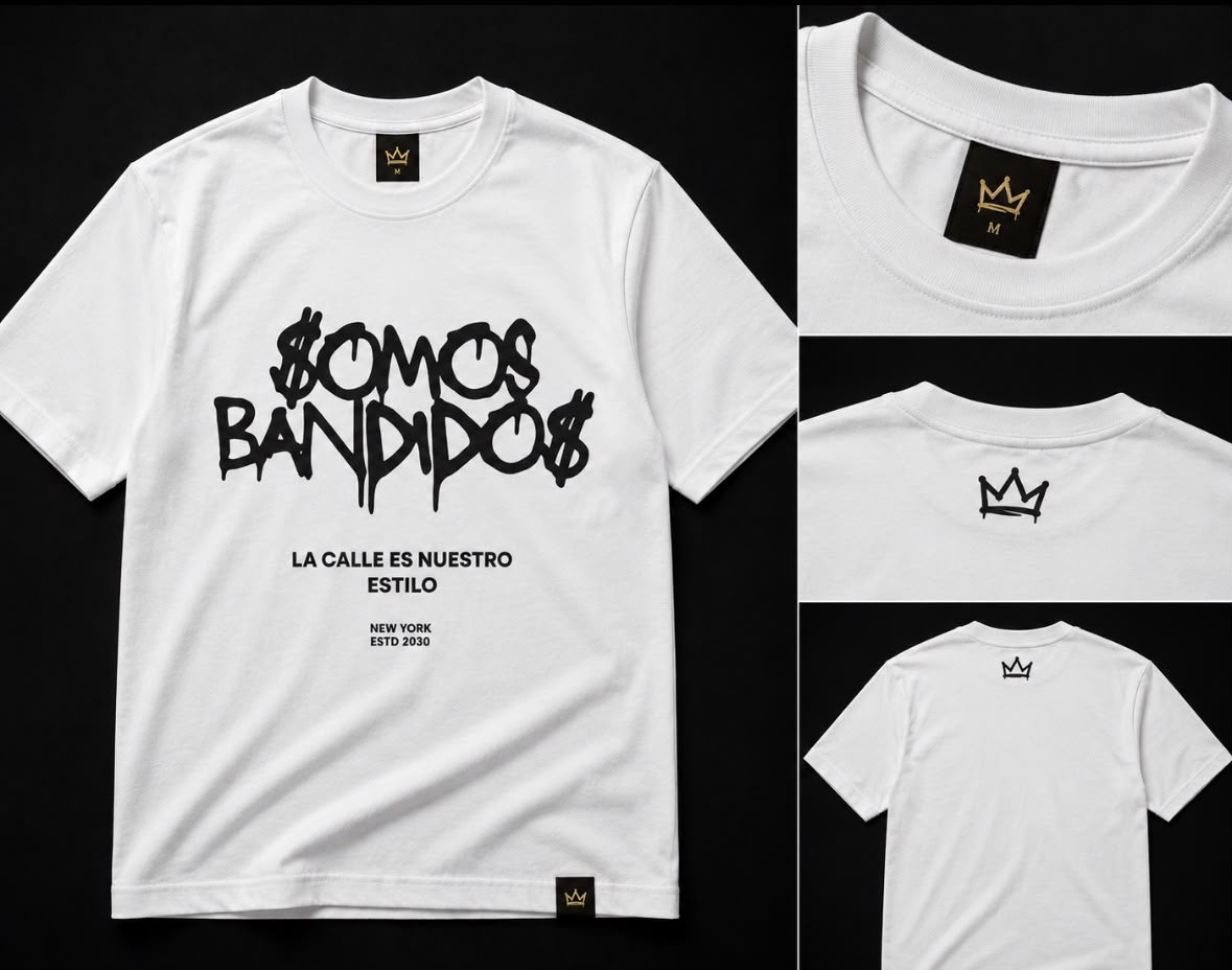 $omos Bandido$ — Playera · Oversize